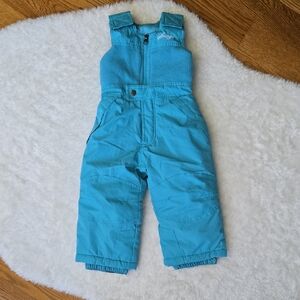 Snozu Blue Snow Bibs, Toddler Girl 2T